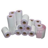 75x60两联收银纸无碳打印纸两层针式压感纸75 60二联白红双层76mm