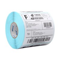 三防热敏标签纸60*40 30 50条码打印机贴纸不干胶e邮宝超市电子秤|40*30*800张*5卷横版蓝白底随机