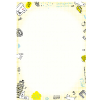 台湾四季学校幼儿园影印纸a4彩色打印纸 带花纹卡通图案彩色花边小学生用品创意小清新50张|猫塔