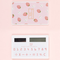 便携式时尚计算器中小学生用可爱卡通型女生迷你计算机太阳能小号|兔子草莓