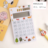 简约卡通贴纸计算器蓝白领办公用时尚初高中生学习专用计算机|鸭鸭游泳馆