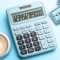 学生科学计算器四年级学生用函数计算机器会计注会考试专用大学生数学无声初中生|常规款（清新蓝）送12支笔+1粒电池