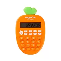韩具创意时尚可爱胡萝卜便携式计算器学生用少女心迷你计算机小号|胡萝卜计算器1个送电池和挂绳