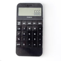 创意简约考试计算器迷你便携学习计算器办公财务10位多功能计算器|黑色