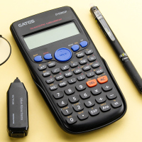 科学计算器多功能型学生用函数计算机器注会考试专用会计一建二建小学生四年级小型便携初中高中大学辅助学|[黑色]送备用5件套