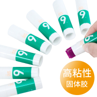 固体胶水胶棒12支装大号学生高粘度强力办公笔形果冻彩色儿童文具手账手工幼儿园固态快干棒棒胶透明