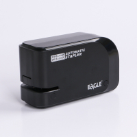 全自动订书机电动订书机中小号钉书机订书器办公用订书钉加厚多功能便携小型装订器省力装订机资料a4纸|黑色经典款[含适配器]