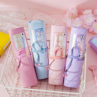 笔袋韩国女生大容量文具盒创意镭射铅笔盒女孩韩版简约ins少女心小清新可爱中小学生初中生铅笔袋卷笔袋笔帘