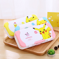 女童笔盒皮卡丘铅笔盒儿童大容量可爱小学生文具盒女孩卡通幼儿园多功能男韩国简约三层铅笔收纳盒ins风