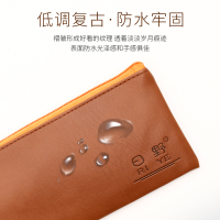 复古笔袋男女韩国简约创意pu手包化妆包文具盒简约大容量学生笔袋配装复古色中性笔套装好看系列笔袋