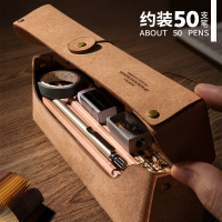 牛皮纸文具盒复古风文艺铅笔盒简约笔袋大容量大学初中高中生男女ins潮创意个性极简日系收纳纸盒眼镜盒