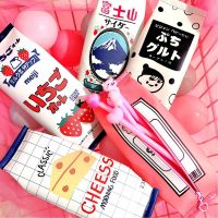 粉色少女心草莓零食笔袋日系ins风创意可爱学生大容量铅笔文具盒