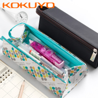 日本笔袋多功能文具笔盒简约高中生韩国女大学生小清新可爱文具袋创意可展开对开式大容量男小学生