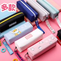飘带笔袋创意简约文具袋可爱小清新韩国创意铅笔袋儿童多功能小学生用男女生大容量帆布初中高中生收纳包笔盒