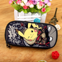 皮卡丘笔袋神奇宝贝文具盒男女小学生中学生大容量铅笔盒收纳袋