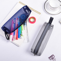 简约笔袋小学生铅笔盒男女小清新大容量高中生考试袋文具袋透明笔袋女简约初中生