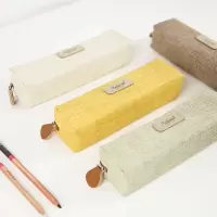 三年二班 创意简约铅笔盒学生纯色笔袋女 韩国文具袋男女生文具盒