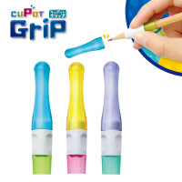 索尼克防脱落日本笔盖铅笔帽加握笔器硅胶不易开裂笔套小学生可爱|彩虹握笔+笔帽(2607-RE)送铅笔2支