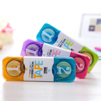 米黄色修正带可爱创意多功能改错带双色双头透明带初中生免运费少女涂改带小学生文具小清新改正带