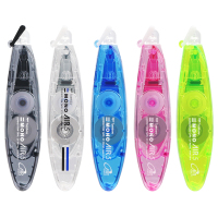 日本mono笔形修正带air学生可爱透明涂改带改正可换替芯6m静音小巧型便携迷你实惠装ct-pax5