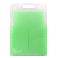 手提风琴包大容量竖款横款文件夹学生试卷资料收纳包文件袋a4清新果冻色透明多层分类文件夹按|DC7105果绿竖款5格大容量