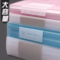 文件夹透明插页袋资料册a4资料夹塑料多层学生用初中放试卷的收纳册试卷子分页档案活页收纳多页办公用品