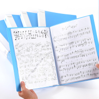 资料册多层文件夹a4学生用插页试卷夹乐谱收纳盒孕妇孕检资料文件夹60页透明收集册办公用品40页册