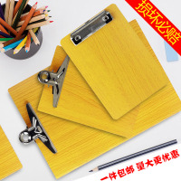 板夹a4加厚写字文件夹书写画板a5学生塑料硬木板夹纸板垫板写作业夹板菜单学生考试不锈钢夹本子木质夹子架子