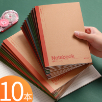 牛皮纸软面抄本a5笔记本子大号加厚b5韩国小清新16k记事本日记简约文具大学生用课堂笔记办公会议记录本