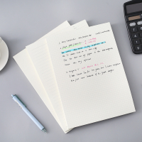 简约加厚学生横纹方格空白绘图草稿本打草纸笔记本子z