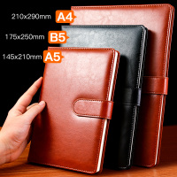 笔记本子加厚记事本商务皮面大号b5办公文具工作会议记录本子个性创意简约大学生a4超厚商用本日记本文艺复古