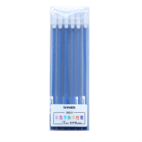 彩色手账手帐专用笔套装手杖可爱超萌少女心中性笔签字记号笔彩笔学生用|蓝色/12支装