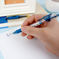 盒装 文具优品按动中性笔gp-1008办公签字笔0.5mm医生墨蓝色水笔学生用红蓝黑色水笔0.38mm书写