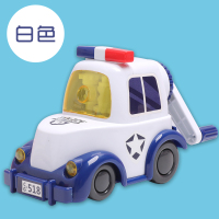 警车卷笔刀手摇转笔刀小学生削笔器学生用卡通铅笔刀儿童小型便携式自动进铅美术生专用素描刨笔刀|警车削笔机【白色】