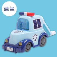 警车卷笔刀手摇转笔刀小学生削笔器学生用卡通铅笔刀儿童小型便携式自动进铅美术生专用素描刨笔刀|警车削笔机[蓝色]