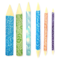 铅笔磨铅器炭条炭笔笔尖双面砂纸打磨器绘画笔尖素描画板夹两用磨笔砂纸板美术生多功能削铅笔磨笔器|纸擦笔6支彩