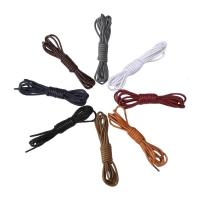 皮鞋鞋带圆形男女休闲马丁子黑色白色棕色细打蜡鞋绳子带子短