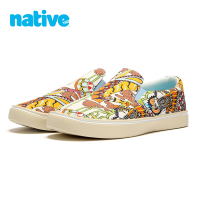 native shoes牛仔透气休闲鞋Miles轻便透气时尚休闲鞋印花帆布鞋