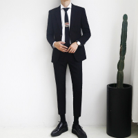 春季韩版男士小西装商务正装职业修身青年新郎结婚礼服西服套装潮