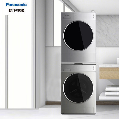 松下(Panasonic)L166+9095D洗烘套装光动银除菌全自动变频滚筒洗衣机10kg