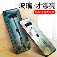 黑鲨4手机壳黑鲨4Pro保护套SHARK PRS-A0全包防摔硅胶软边KSR-A0大理石纹男女潮款4por黑沙4代彩