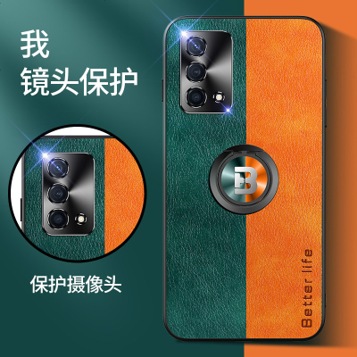 适用于OPPO K9手机壳皮纹镜头保护oppo k9指环支架防摔保护壳OPPO K9手机配件k9个性创意防摔保护套