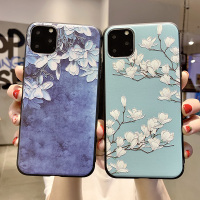 中国风苹果11手机壳女款紫底花iPhone11pro防摔壳11pro max全包边iPhone11软硅胶壳苹果11pro