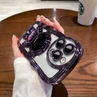 莱圳发 适用苹果14手机壳iphone14max手机套支架13pro全包透明苹果15硅胶防摔卡通16por支架