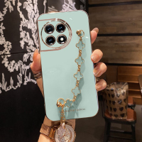 适用一加11手机壳OnePlus11R电镀腕带手链条防摔软硅胶保护套网红