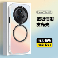 莱圳发适用荣耀Magic5手机壳pro防摔镭射炫彩壳全包保护套磨砂磁吸壳潮