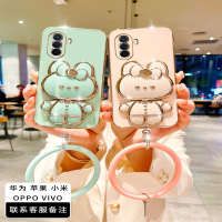 莱圳发 适用华为畅享50手机壳可爱兔子补妆镜新款MGA-AL00高档旋转公仔支