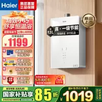海尔(Haier)燃气热水器天然气水伺服恒温家用APP智能节能省气WM5 以旧换新 13L [WM5C]加量不加价