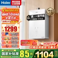 海尔(Haier)燃气热水器天然气水伺服恒温APP智能节能省气WM5 以旧换新 16L [WM5C]加量不加价