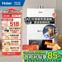 海尔(Haier)12升燃气热水器天然气家用双算法恒温水气双调直流变频风机ECO节能热水器12L UTSPRO 主推款